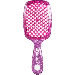 UNbrush - Detangling Hair Brush - Glitter - Roze Kwarts - Haarborstel