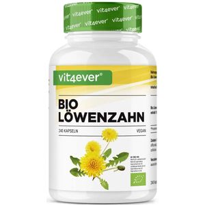 Vit4ever - Bio Paardenbloemwortel - Voedingssupplement - 100% Biologisch - Vegan