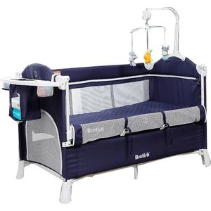 SureDeal® - Babybed - Wieg - 2-in-1 - Luiertafel - Bed in Bed - Anti-Val Bariere - 0 t/m 6 Jaar - Met Tas - Inklapbaar - Verplaatsbaar - Bed - Slaapkamer