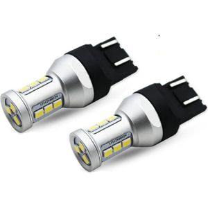 TLVX T20 7443 W21/5W High Power LED Canbus stadslicht - 6000K wit licht - Autolampen - Dagrijverlichting - DRL - Duplo auto lamp - 12V (set, 2 stuks)