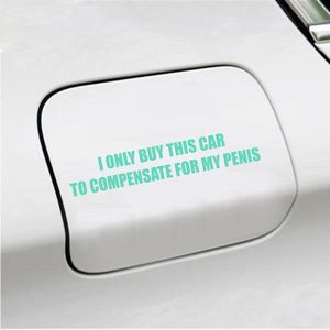 Bumpersticker - I Only Buy This Car - 3,5 X 19,6 - Mint