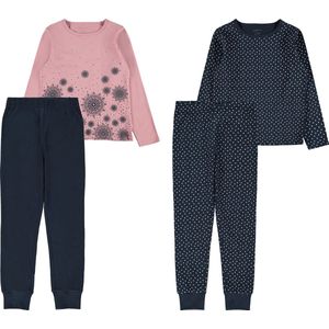 NAME IT NKFNIGHTSET 2P NOSTALGIA MANDELA Meisjes Pyjamaset - Maat 110-116