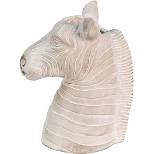 set van 2 - Bloempot - Paard 21x13x26 cm Grijs Steen - voor in huis