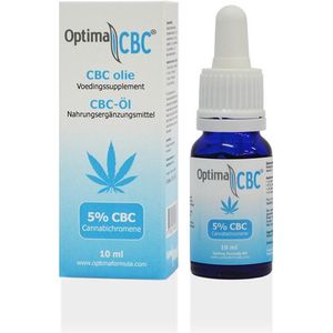 CBC olie 5%, Optima Formula, 100% zuivere CBC olie, 10 ml, Cannabichromene