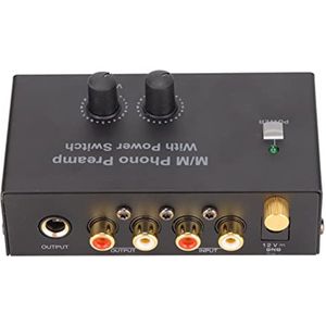 Draaitafel Voorversterker met Geluidsarme Werking en RCA-ingangen