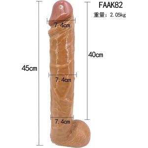 Huge dildo FAAK® Fantasy serie - bijna de grootste 45 cm