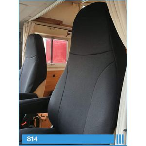 Pilotenbeschermhoezen - Zwart - Set Beschermhoezen voor Camper - Compatibel met Ducato