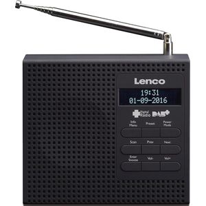 DAB+/FM Radio met LCD-display, Dubbele Wekker, Sluimerfunctie en Telescopische Antenne