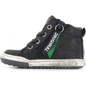 Shoesme Extreme Flex jongens Leren loop schoen - Donker Blauw - Maat 25