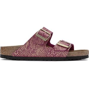 Birkenstock Arizona Dames Slippers Shiny Python Dark Fuchsia Narrow-fit | Paars | Microvezel | Maat 43 | 1023545