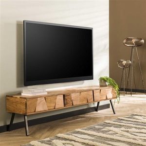 Tv-meubel Alisa acaciahout 180x40x45 cm 3 lades