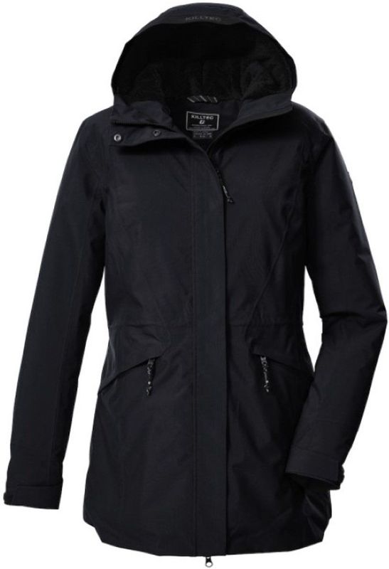 killtec - KOW 19 WMN PRK - Functionele Parka - Zwart Blauw - Dames