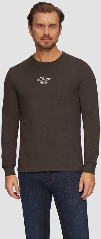 Shirt - Jersey - Lange Mouw - Normale Pasvorm - Ronde Hals - Logoprint