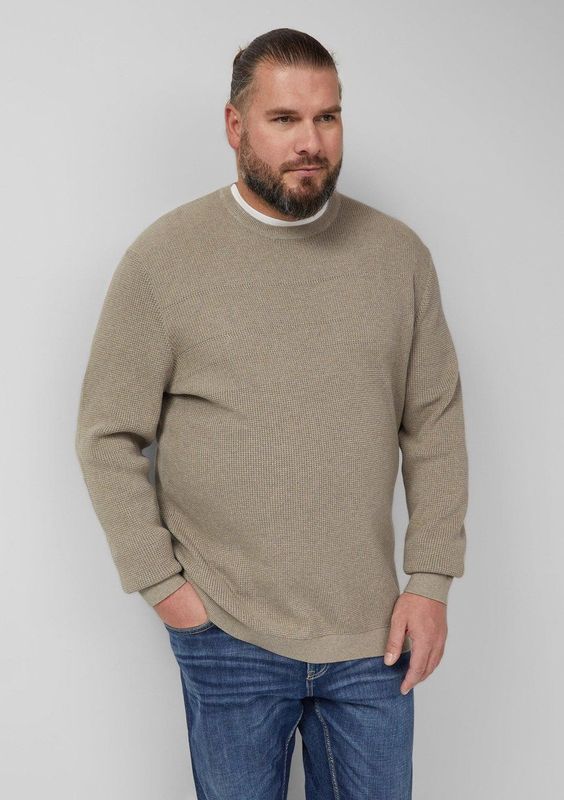 Gebreide Pullover - Katoen - Met Ronde Hals - Casual