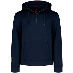 The Mountain Studio Tech Fleece Met Kap Blauw S Man