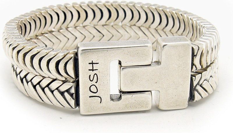 Josh - 03535-BRA - Armband - Zilver - 22 CM
