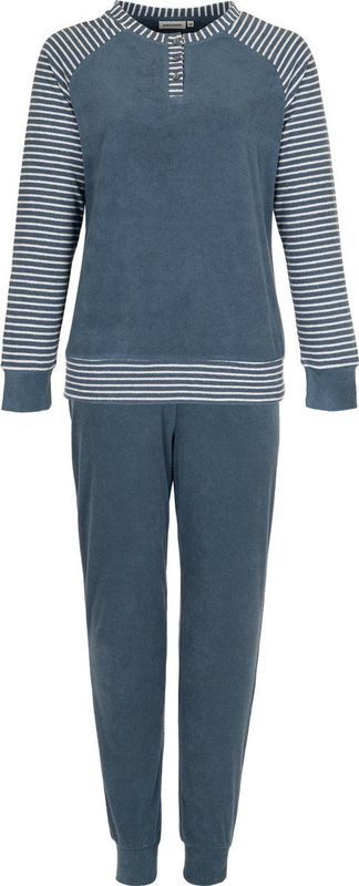 Pastunette - Pyjamaset - Blauw - Katoen/Polyester - Badstof