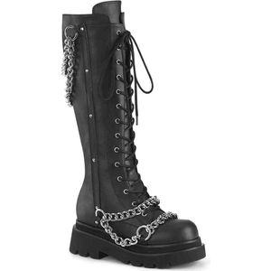 DemoniaCult - RENEGADE-215 Kniehoge laarzen - US 7 - 37 Shoes - Zwart