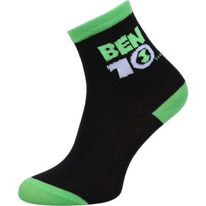 Zwart met groene lange jongens sokken BEN 10
