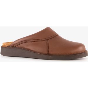 Natuform leren dames pantoffels bruin - Maat 40 - Sloffen