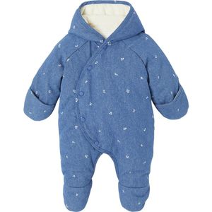 Vertbaudet - Babypakje - Denim - Volledig Bedrukt - Met Fleece Voering
