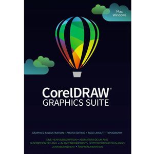 CorelDRAW Graphics Suite 365 - 1 jaar - Windows - Mac