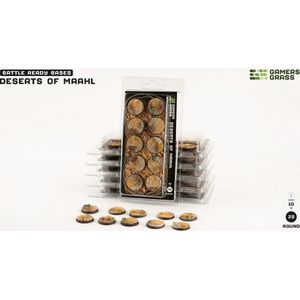 Deserts of Maahl Bases Pre-Painted (10x 25mm Round )