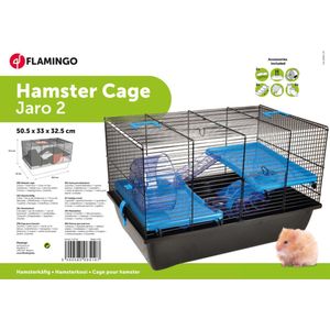PetsFirst - Hamsterkooi Jaro 2 - Blauw - 50.5 x 34 x 33 cm