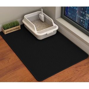 Kattenbakmat - Honingraat Groot Gat Ontwerp Kattenbakmat - Waterdichte en Antislip Kattenbakmat - EVA Materiaal - Zacht en Pootbeschermend - Wasbaar