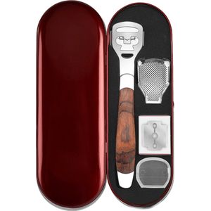 Hornhaut Hobel Set - Voetverzorging Set - Edelstahl Eeltverwijderaar Met Dubbelzijdige Mesjes - 1 Stuk - Voor Thuis En Salon Gebruik - Zilver