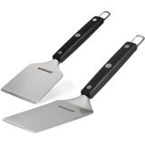 Burnhard BBQ Gereedschap - RVS Spatel Set - Bakspaanset voor Plancha-grillplaat