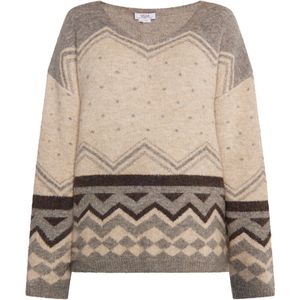 usha - FESTIVAL - Pullover - V-Ausschnitt - Stijlvol Strickmuster