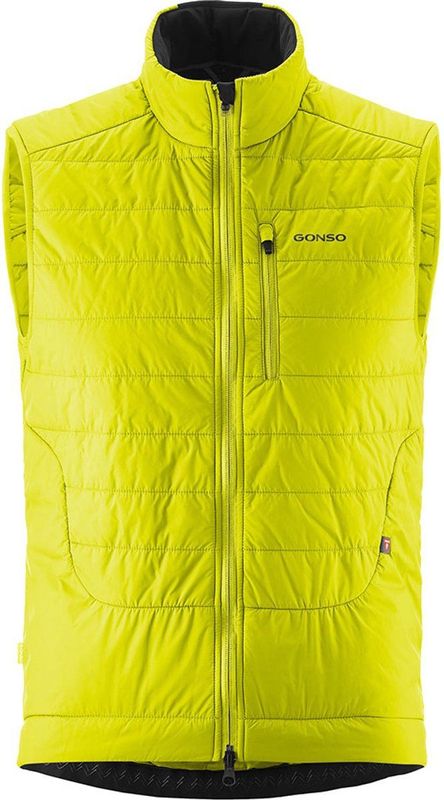 Heren - Gewatteerd Vest - Neongeel - 100% Polyester