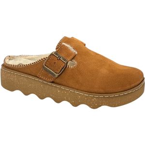 Rohde - Foggia - Pantoffels - Bruin - Lederen - Gevoerd - Lamsvacht