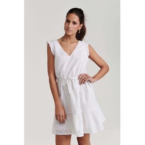 Shiwi MALAGA dress BRODERIE ANGLAISE - bright white - L