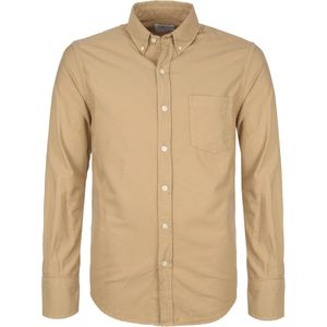 Colorful Standard Overhemd Khaki - Maat S - Heren - Overhemden Casual