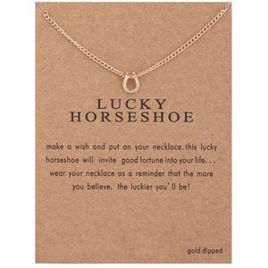 Akyol - lucky horseshoe wensketting- goudkleurig- leuk cadeau om te geven of te krijgen