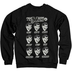 DC Comics Batman Sweater/trui -XL- The Many Moods Of The Joker Zwart