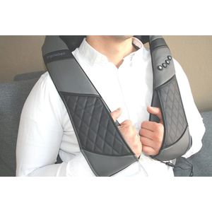 Shiatsu massageapparaat voor nek en schouders met warmtefunctie en 3D-rotatie