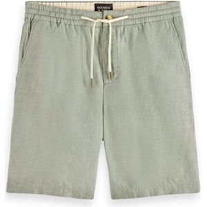 Scotch & Soda FAVE- Cotton/linen twill bermuda Heren Broek - Maat 32