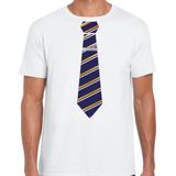 Bellatio Decorations verkleed t-shirt kakker heren - kakker style - wit - carnaval/corps outfit XL