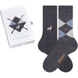 Burlington - Basic Mix Gift Box - Chaussettes - Gris Grey Mix 0070 - Lot van 2 Pairs