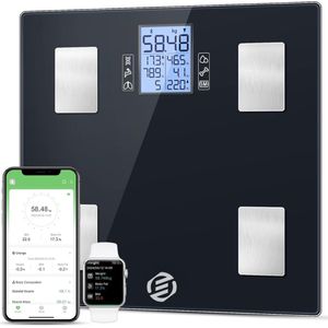 Equivera Personenweegschaal Beste Koop - Digitale Weegschaal - Lichaamsanalyse