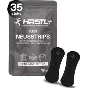 HRSTL+ - Neusstrips - 35 Stuks - Beter Slapen - Anti Snurk - Hypoallergeen - Latexvrij - Optimaliseer Je Slaap - Vrije Neusademhaling
