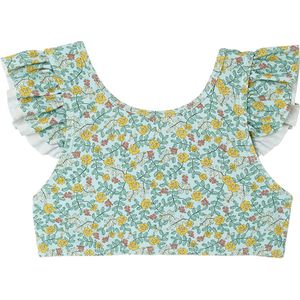 Vertbaudet - Meisjesbadpak 2-delig - Bloemen - Volantafwerking - Bestand tegen zeewater en chloor