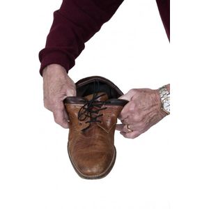 Comforthulpmiddelen Elastische schoenveters - bruin 61 cm