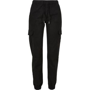 Urban Classics - High Waist Cargo Dames joggingbroek - 5XL - Zwart