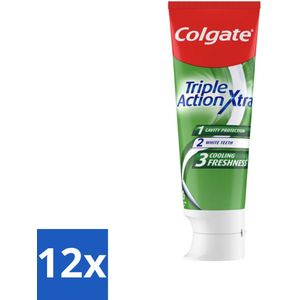 Colgate Tandpasta Triple Action Extra Fresh 75 ml - Voordeelverpakking - 12 stuks