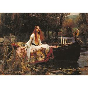 J.W. Waterhouse - De dame van Shalott,1888 (2000 stukjes, kunst puzzel)