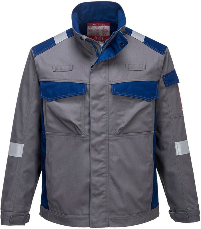 Portwest Bizflame Ultra twee kleuren jack FR08 - Grijs - M